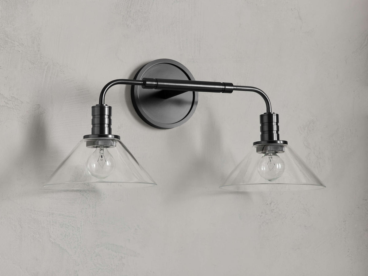 Theron 2-Light Glass Wall Sconce