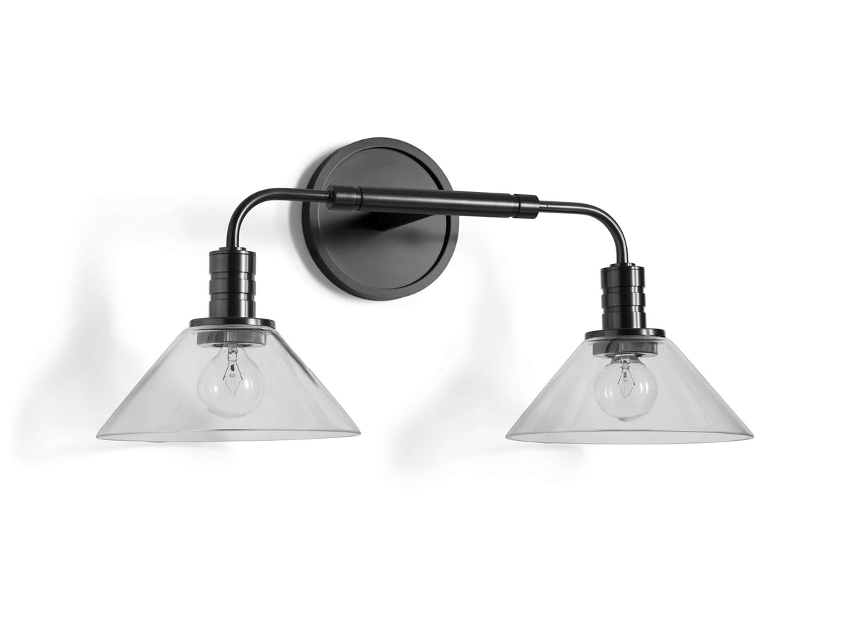 Theron 2-Light Glass Wall Sconce