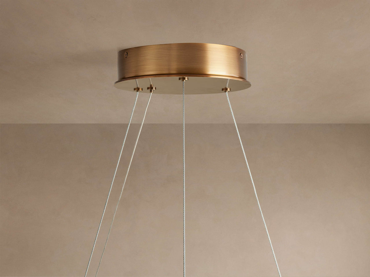 Halima Halo Alabaster Chandelier