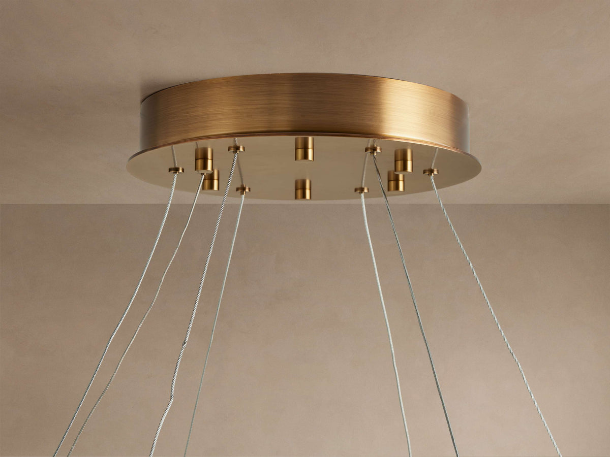 Halima Halo Alabaster Chandelier