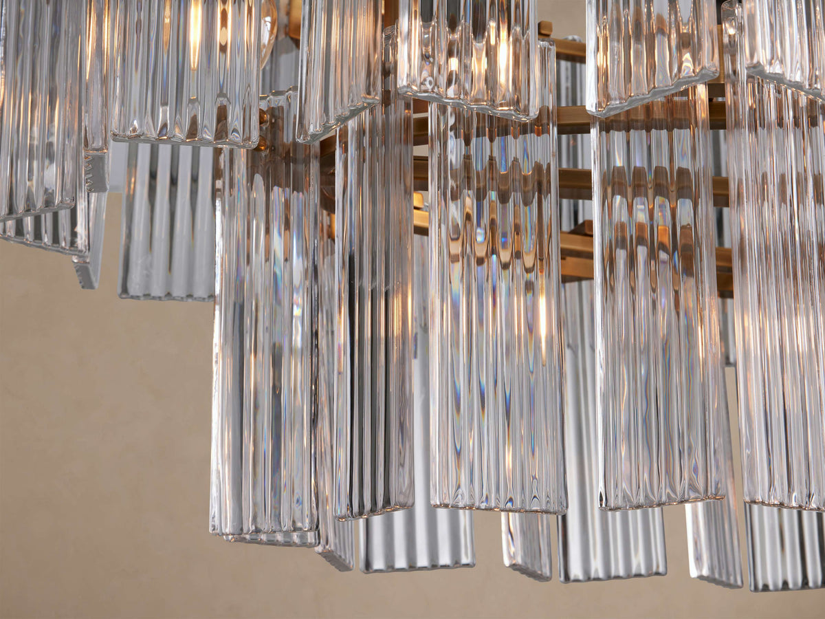 Delsie Oval Tiered Chandelier 63-Inch72-Inchw