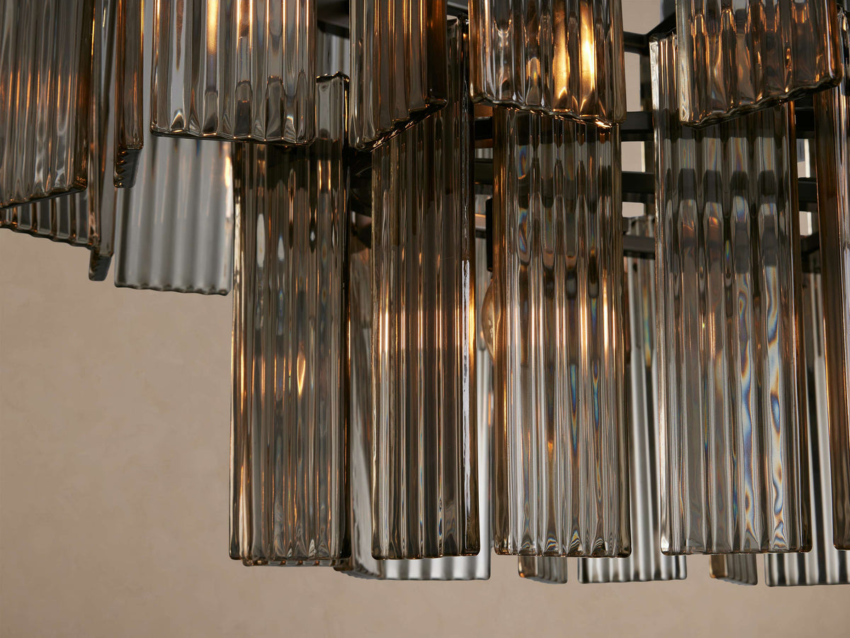 Delsie Oval Tiered Chandelier 63-Inch72-Inchw