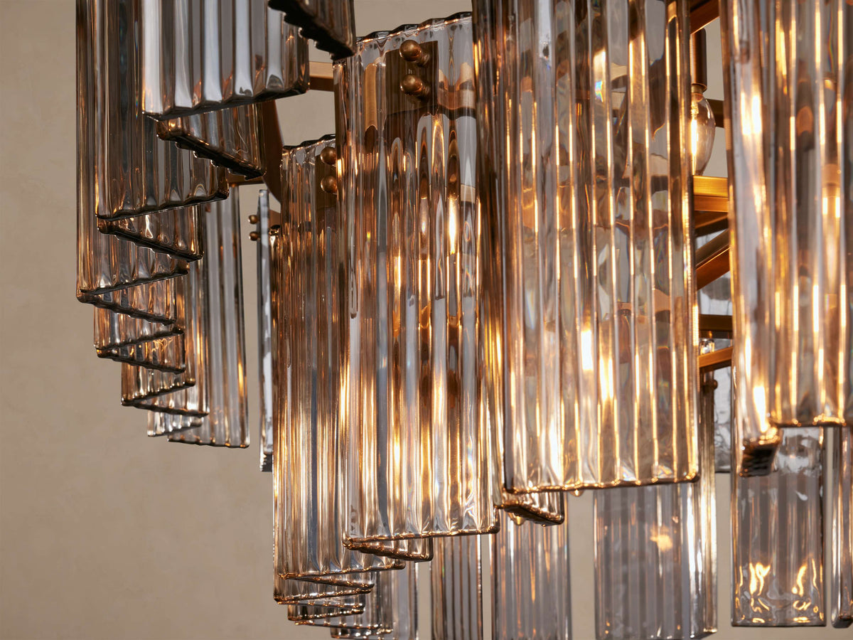 Delsie Oval Tiered Chandelier 63-Inch72-Inchw