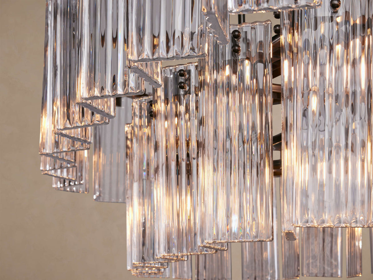 Delsie Oval Tiered Chandelier 63-Inch72-Inchw