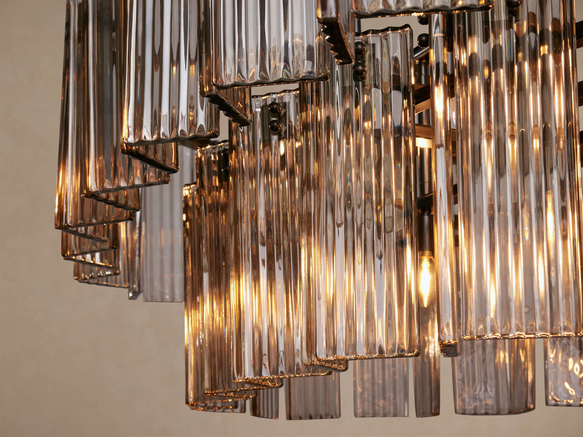Delsie Oval Tiered Chandelier 63-Inch72-Inchw