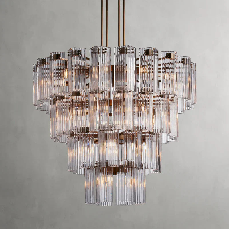 Delsie Round Art Glass Chandelier 38-Inch48-Inch60-Inch
