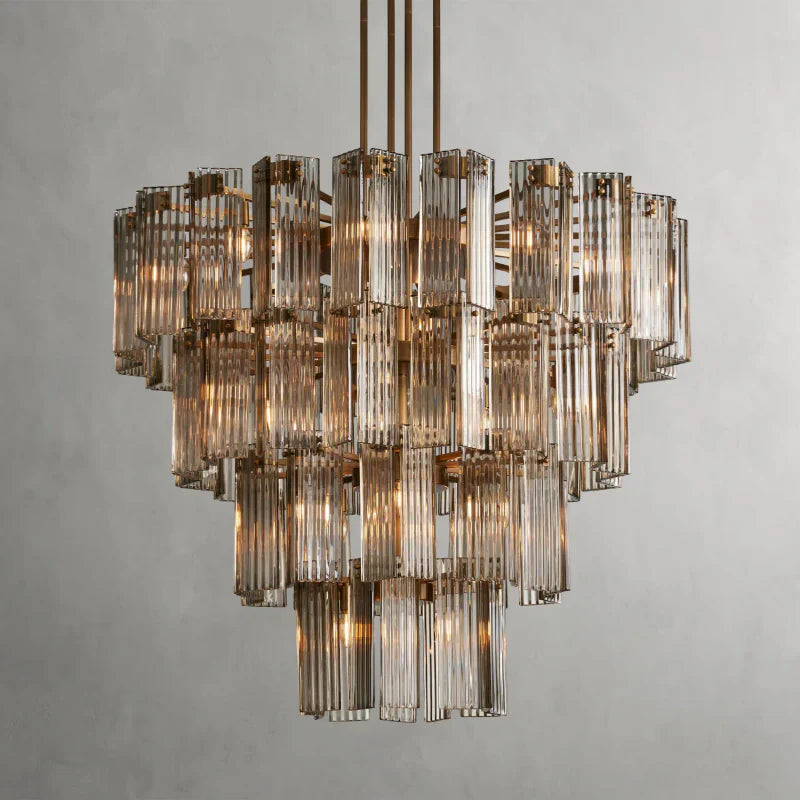 Delsie Round Art Glass Chandelier 38-Inch48-Inch60-Inch