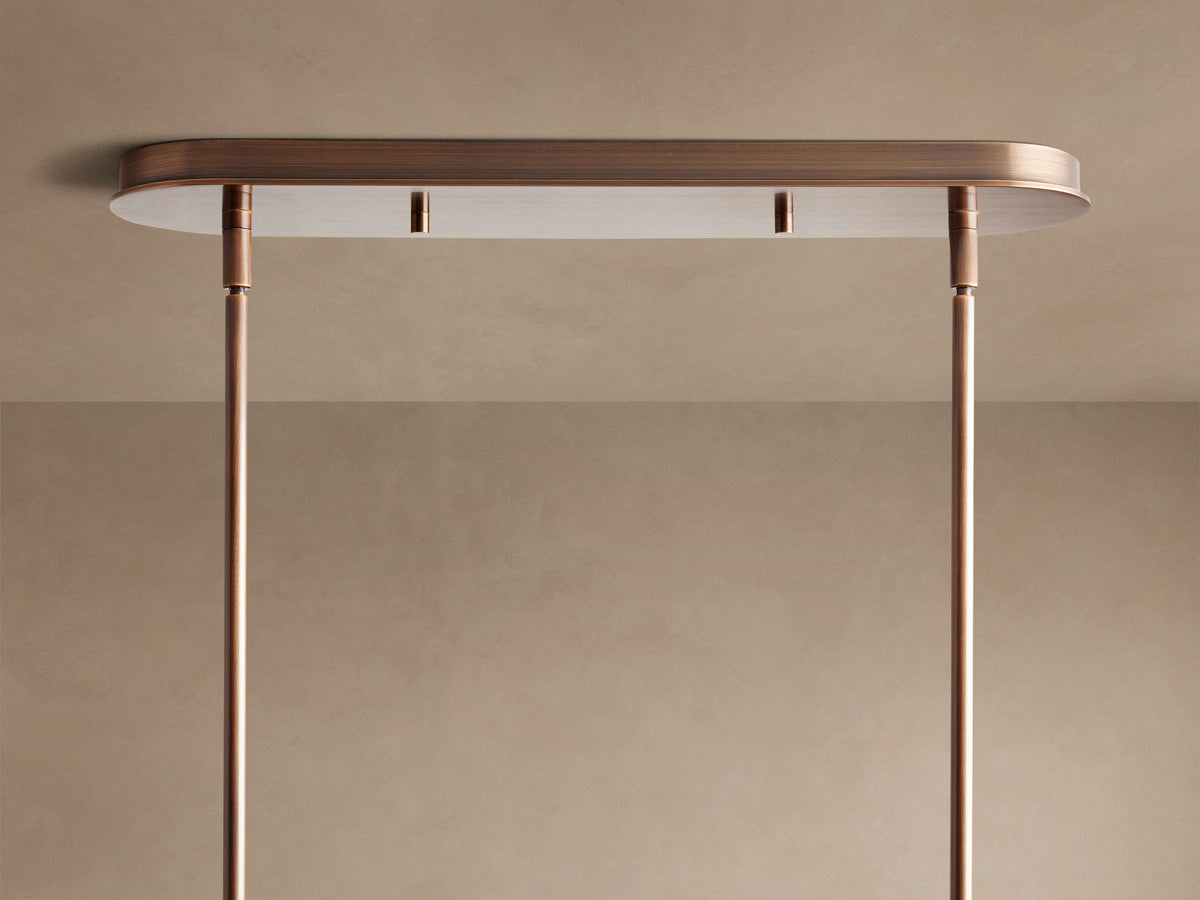 Daphne Fabric Linear Chandelier