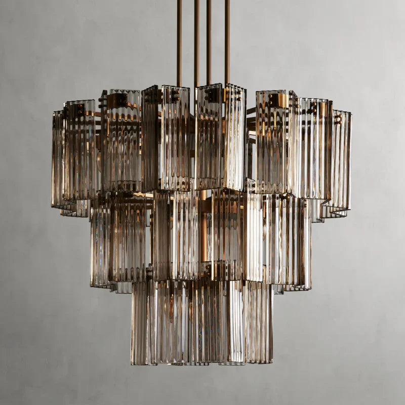 Delsie Round Art Glass Chandelier 38-Inch48-Inch60-Inch