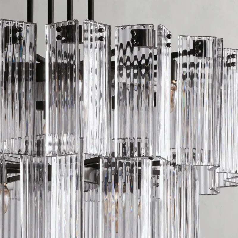 Delsie Round Art Glass Chandelier 38-Inch48-Inch60-Inch