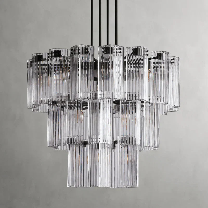 Delsie Round Art Glass Chandelier 38-Inch48-Inch60-Inch