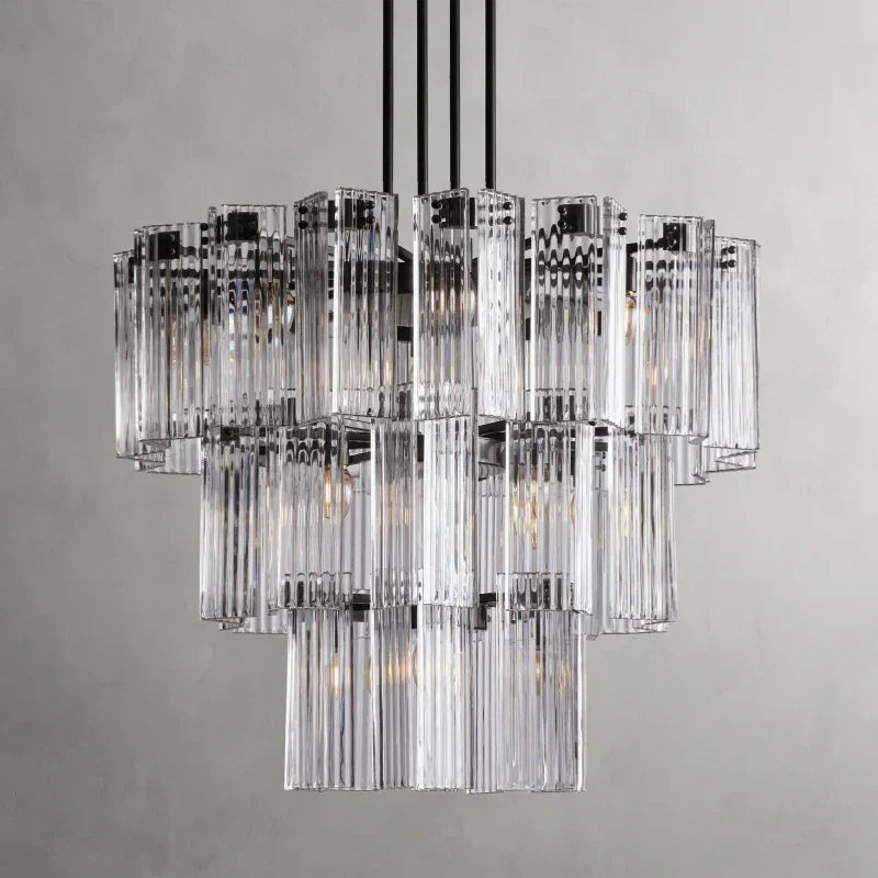 Delsie Round Art Glass Chandelier 38-Inch48-Inch60-Inch