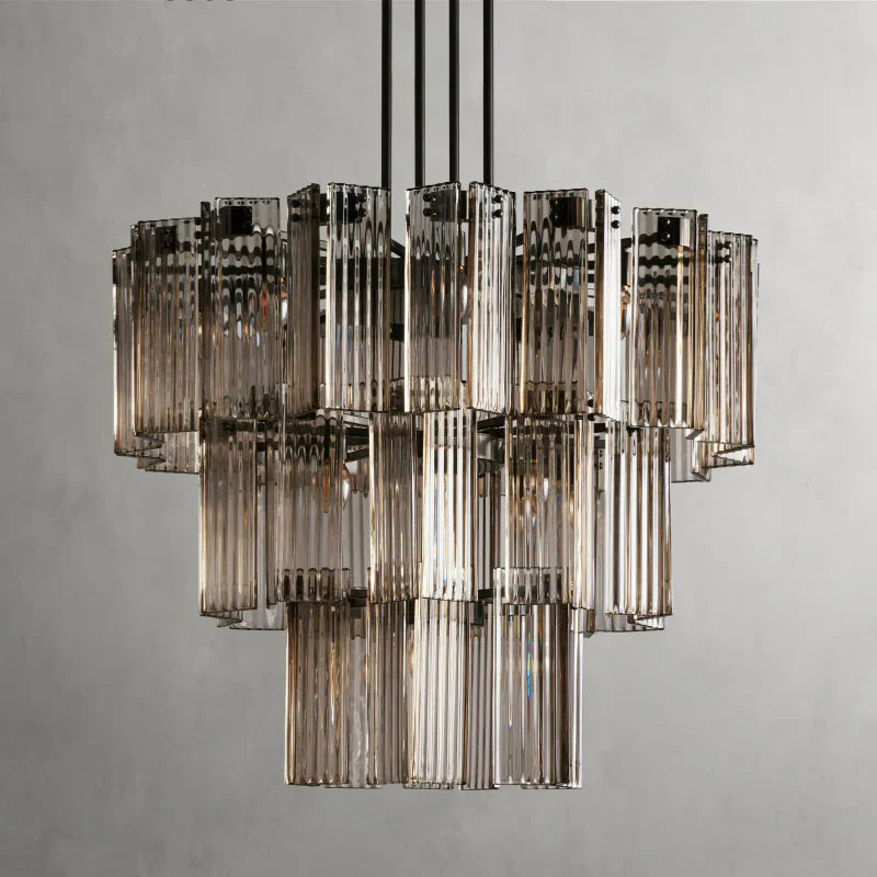 Delsie Round Art Glass Chandelier 38-Inch48-Inch60-Inch