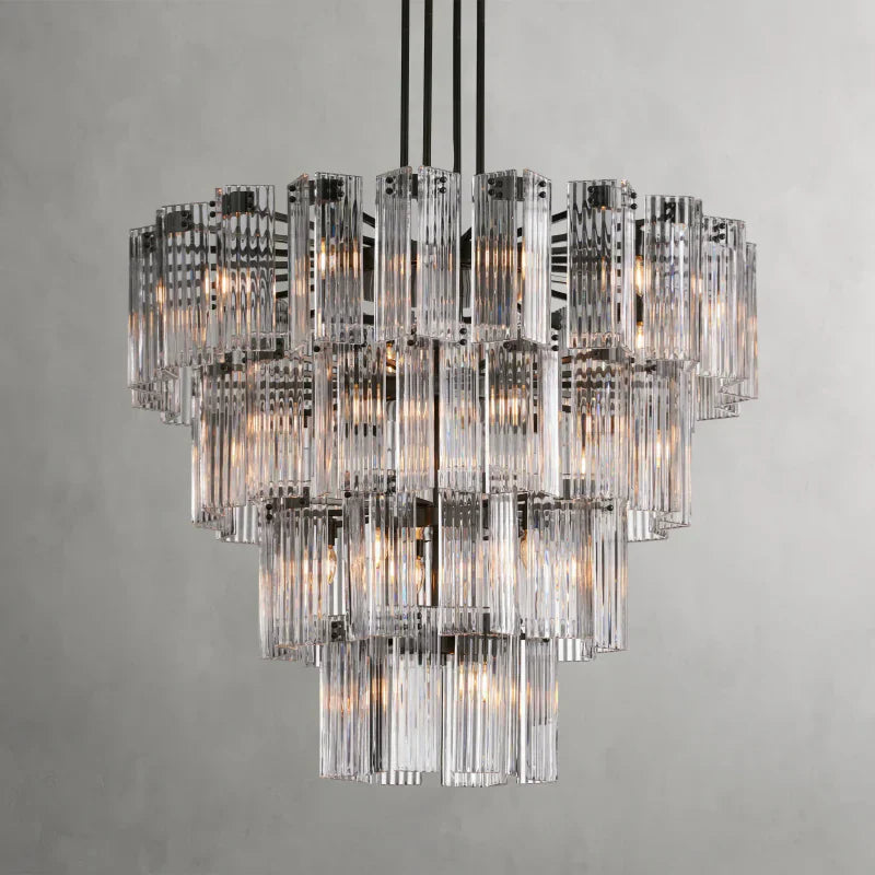 Delsie Round Art Glass Chandelier 38-Inch48-Inch60-Inch