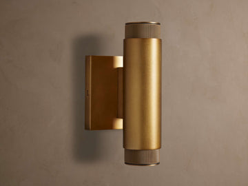 Spotlight Outdoor Sconce in Brass