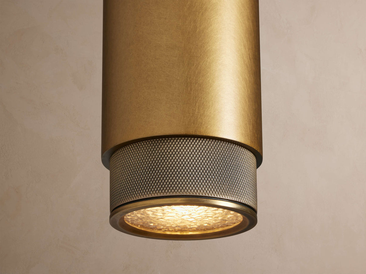 Spotlight Outdoor Sconce in Brass