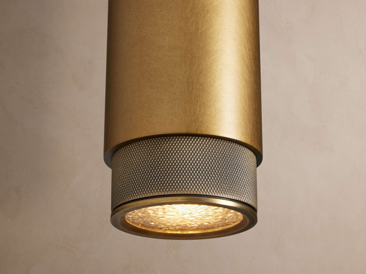Spotlight Outdoor Sconce in Brass