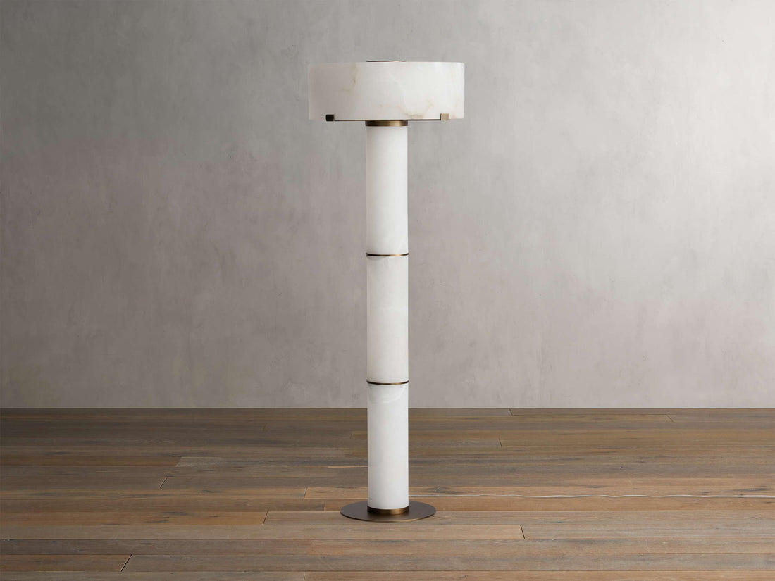 Chayla Alabaster Stone Floor Lamp 64-Inchh