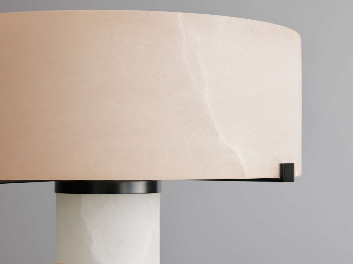 Chayla Alabaster Stone Floor Lamp 64-Inchh
