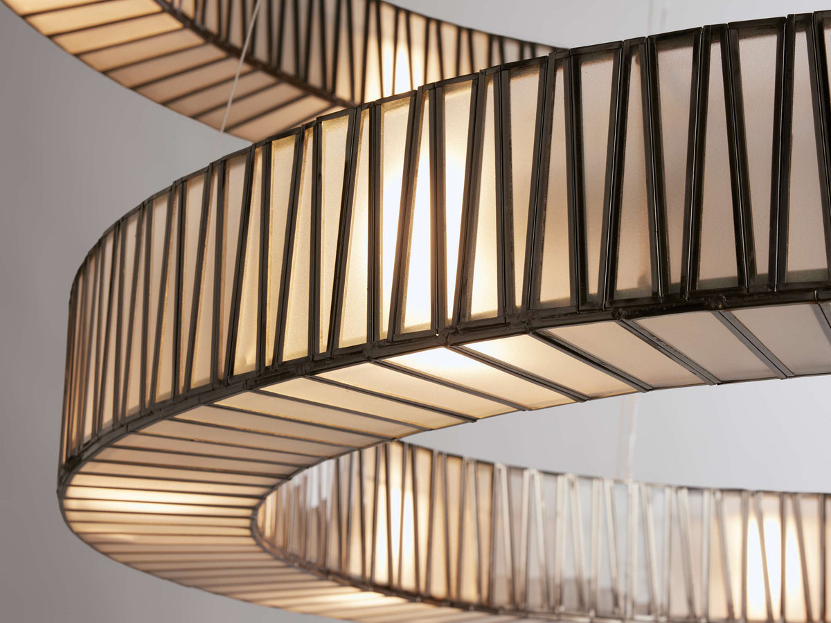 Jeunet 2-Tier 60-InchRound Chandelier in Nickel