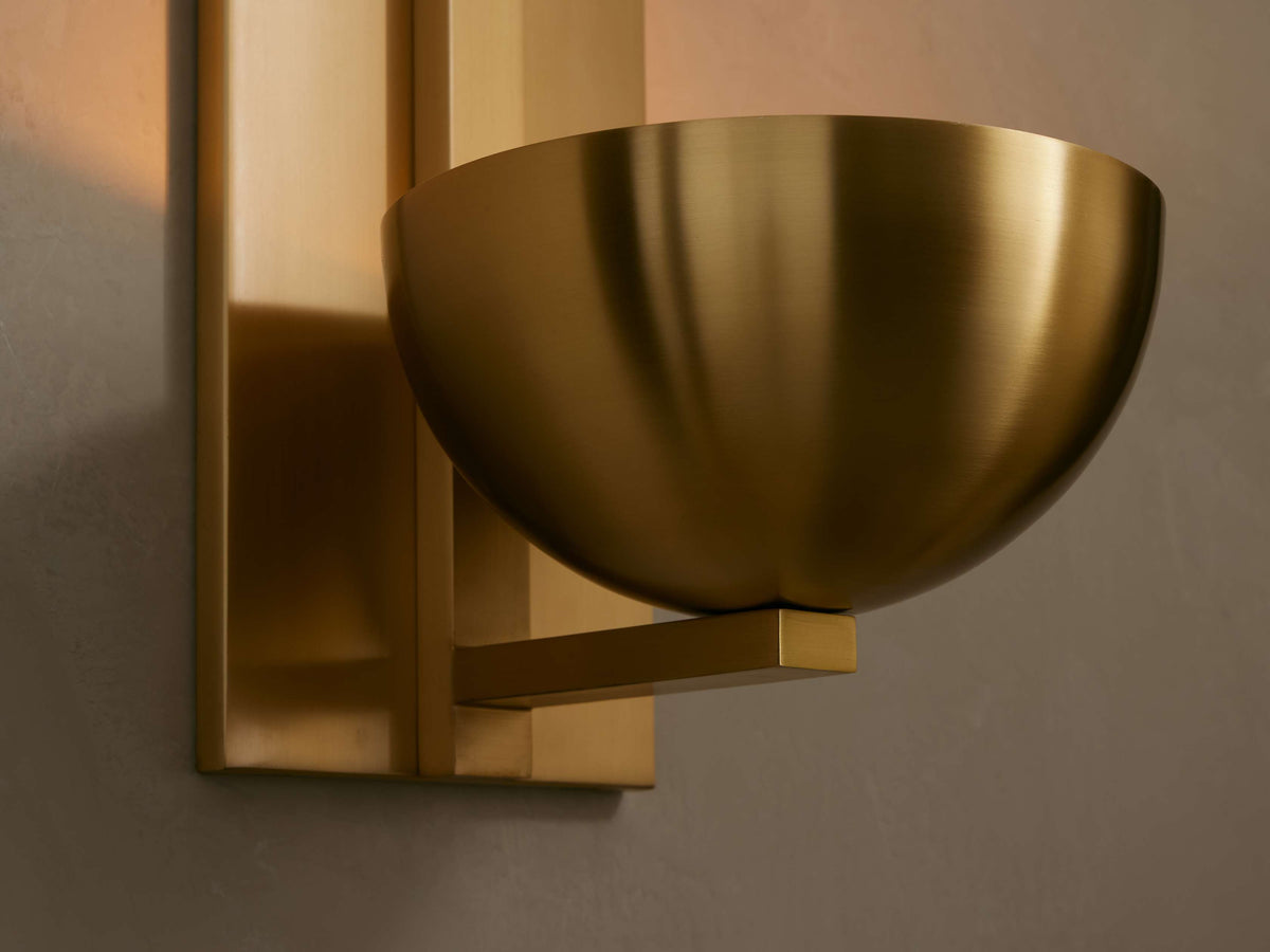Belmira Brass Alabaster Sconce