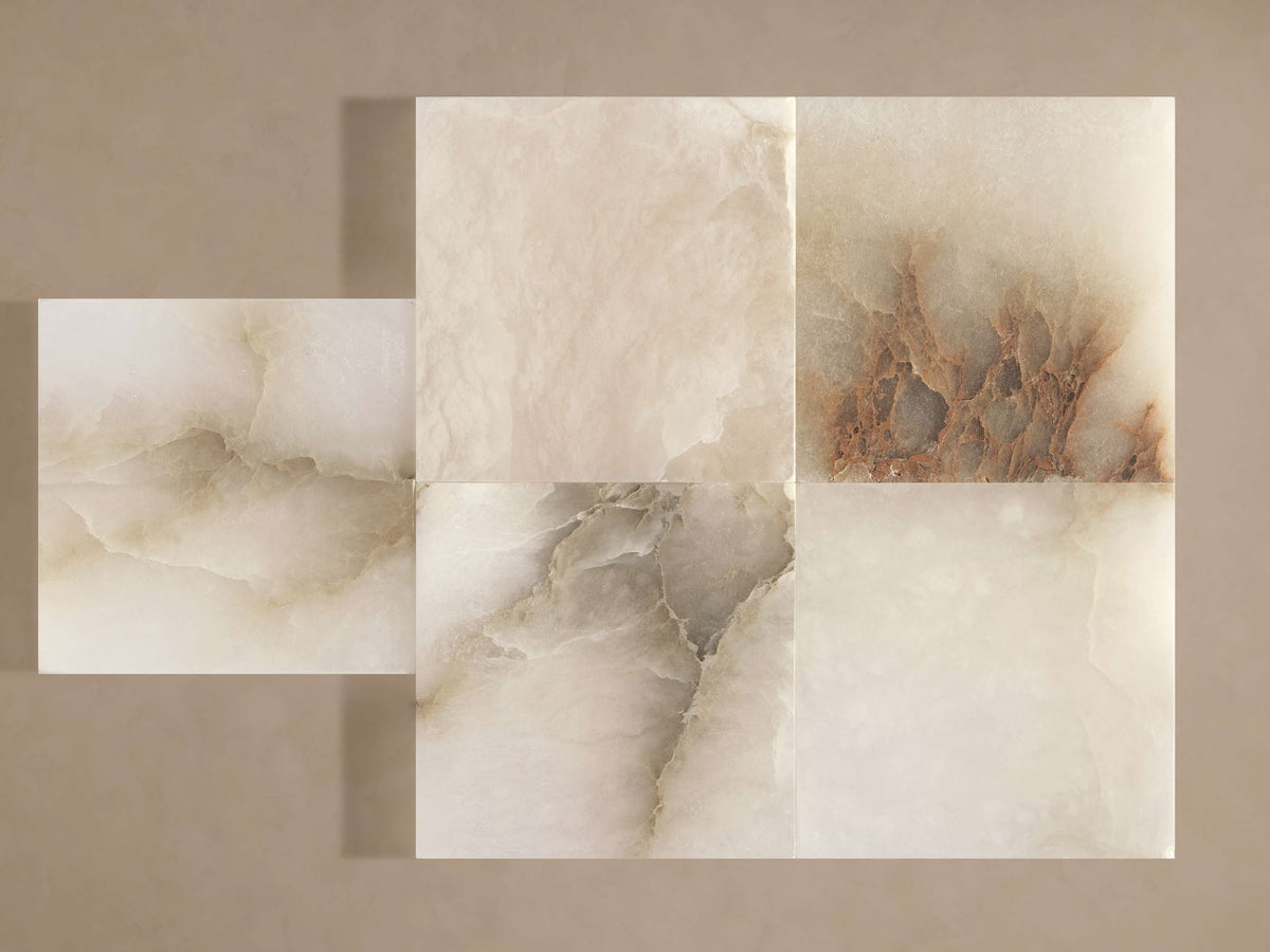 Belmira Brass Alabaster Sconce