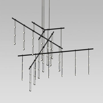 Veined Serenity Tri-Bar Pendant