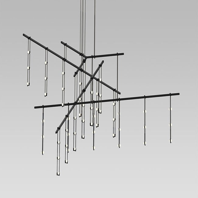 Veined Serenity Tri-Bar Pendant