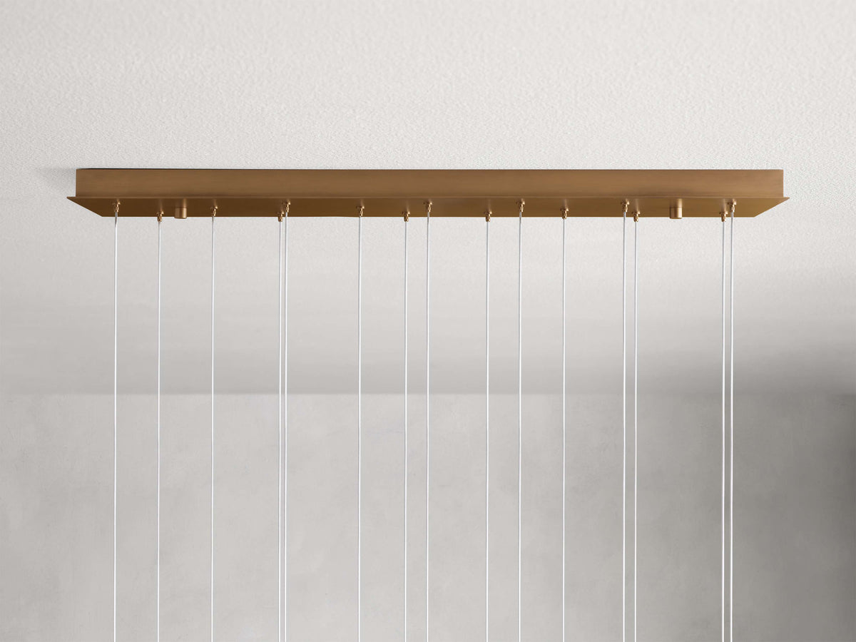 Arica Alabaster Rectangular Chandelier