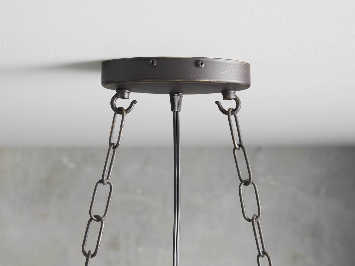 La Cage 50-InchRectangular Chandelier in Bronze