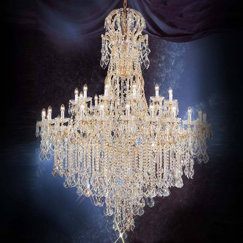 67-InchGolden Maria Crystal Chandelier