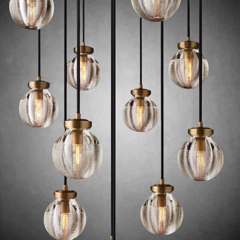 Pearls Round Chandelier 22"