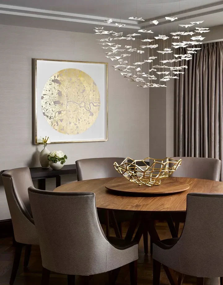 New Postmodern Round / oval 84 / 102 / 170 / 192 Leaves Art Design Chandelier
