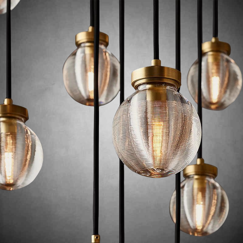 Pearls Round Chandelier 48"