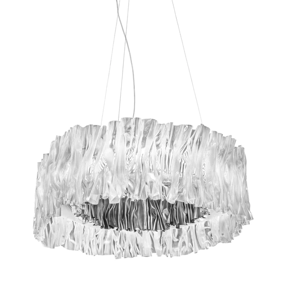 Modern Minimalism Pleated Acrylic Ring Round Ceiling Light for Living / Ding Room / Bar