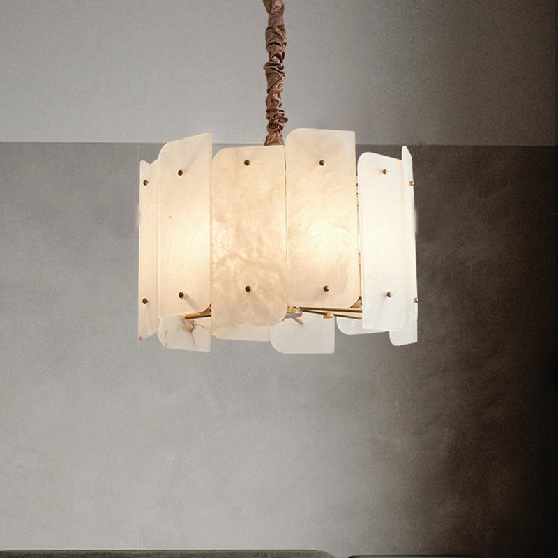 Alabaster Lorry Round Chandelier 20-Inch31"