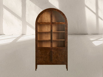 Hattie Burl Glass Cabinet