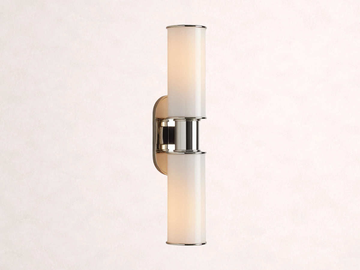Harlin 2-Light Wall Sconce in Milk