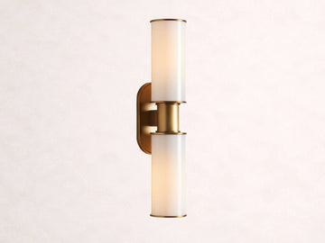 Harlin 2-Light Wall Sconce in Milk