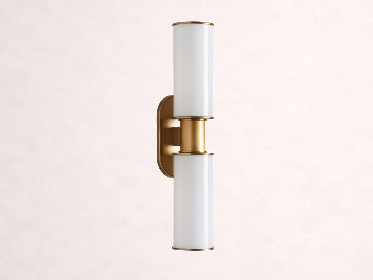 Harlin 2-Light Wall Sconce in Milk