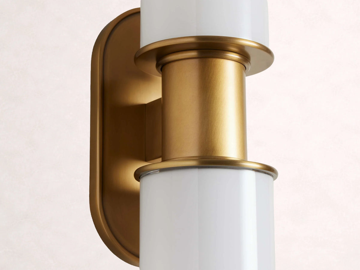 Harlin 2-Light Wall Sconce in Milk