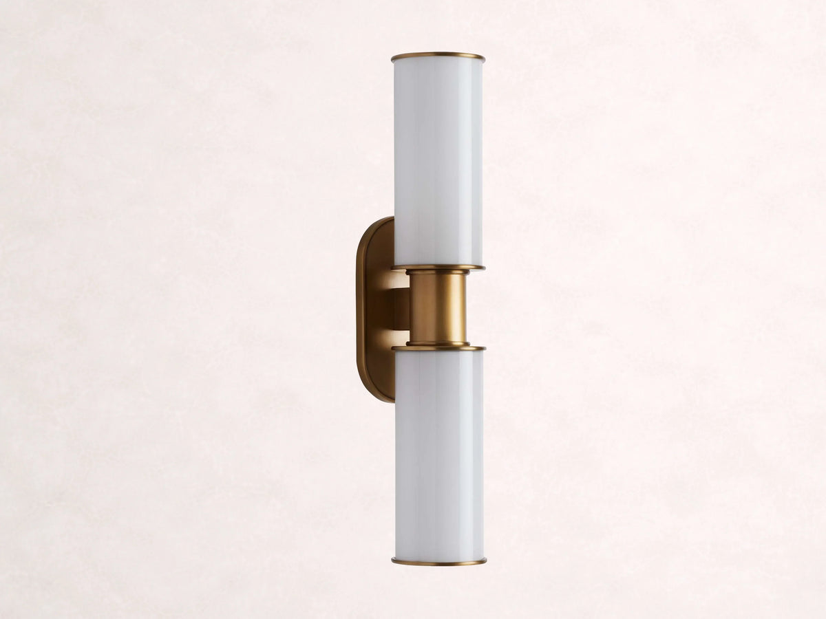 Harlin 2-Light Wall Sconce in Milk
