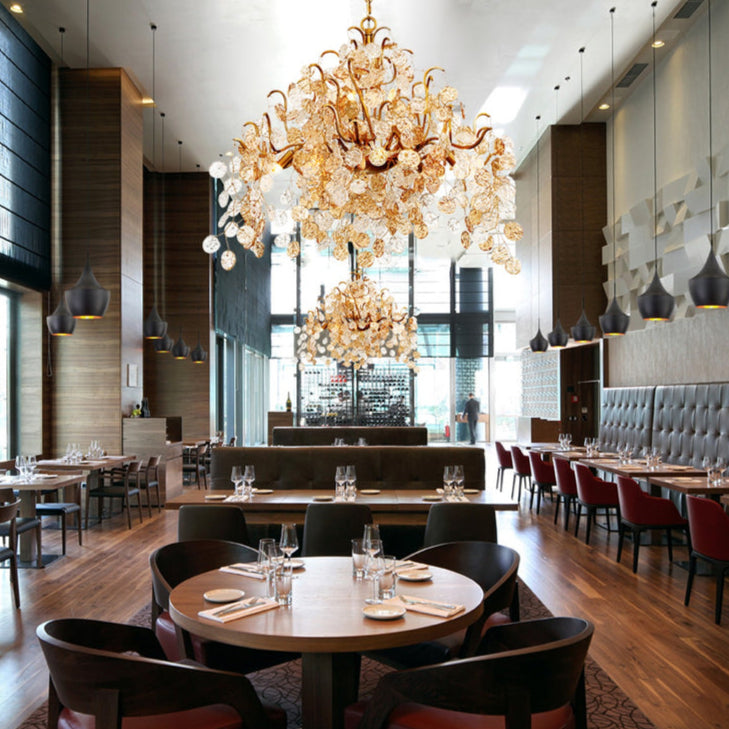 Lignia Crystal Branch Gold Artistic 33-InchChandelier