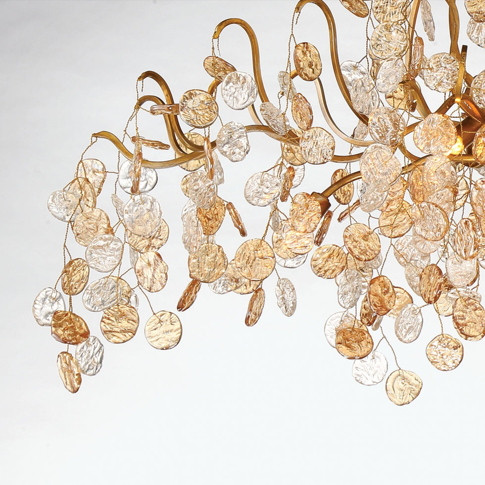 Lignia Crystal Branch Gold Artistic 45-InchChandelier