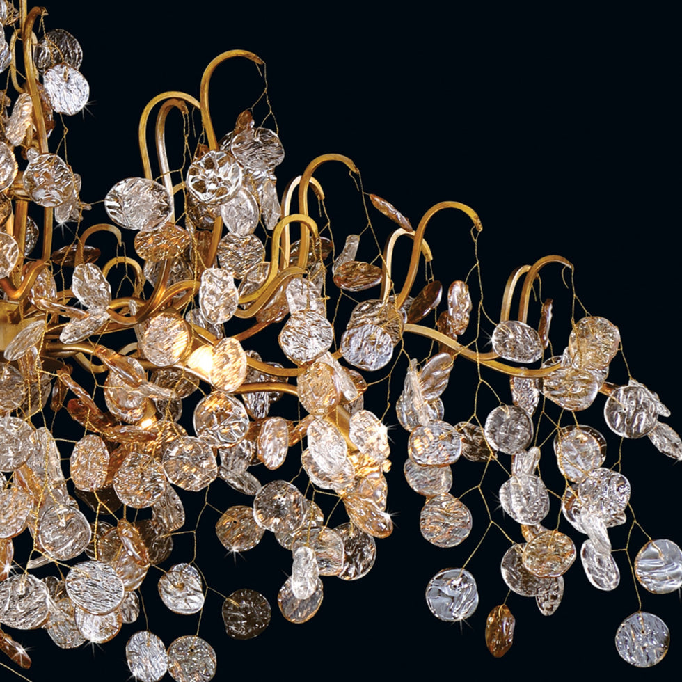 Lignia Crystal Branch Gold Artistic 45-InchChandelier