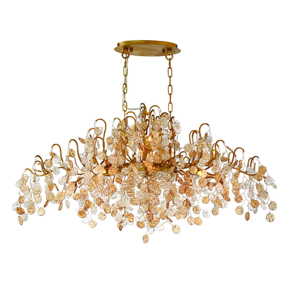Lignia Crystal Branch Gold Artistic 45-InchChandelier