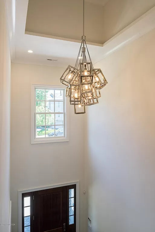 Modern Cube Cluster Chandelier for Living Room / staircase / foyer