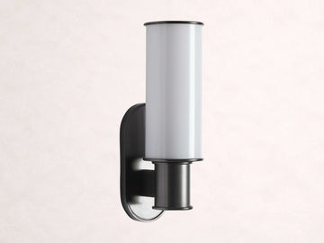 Harlin Bronze Wall Sconce in Milk