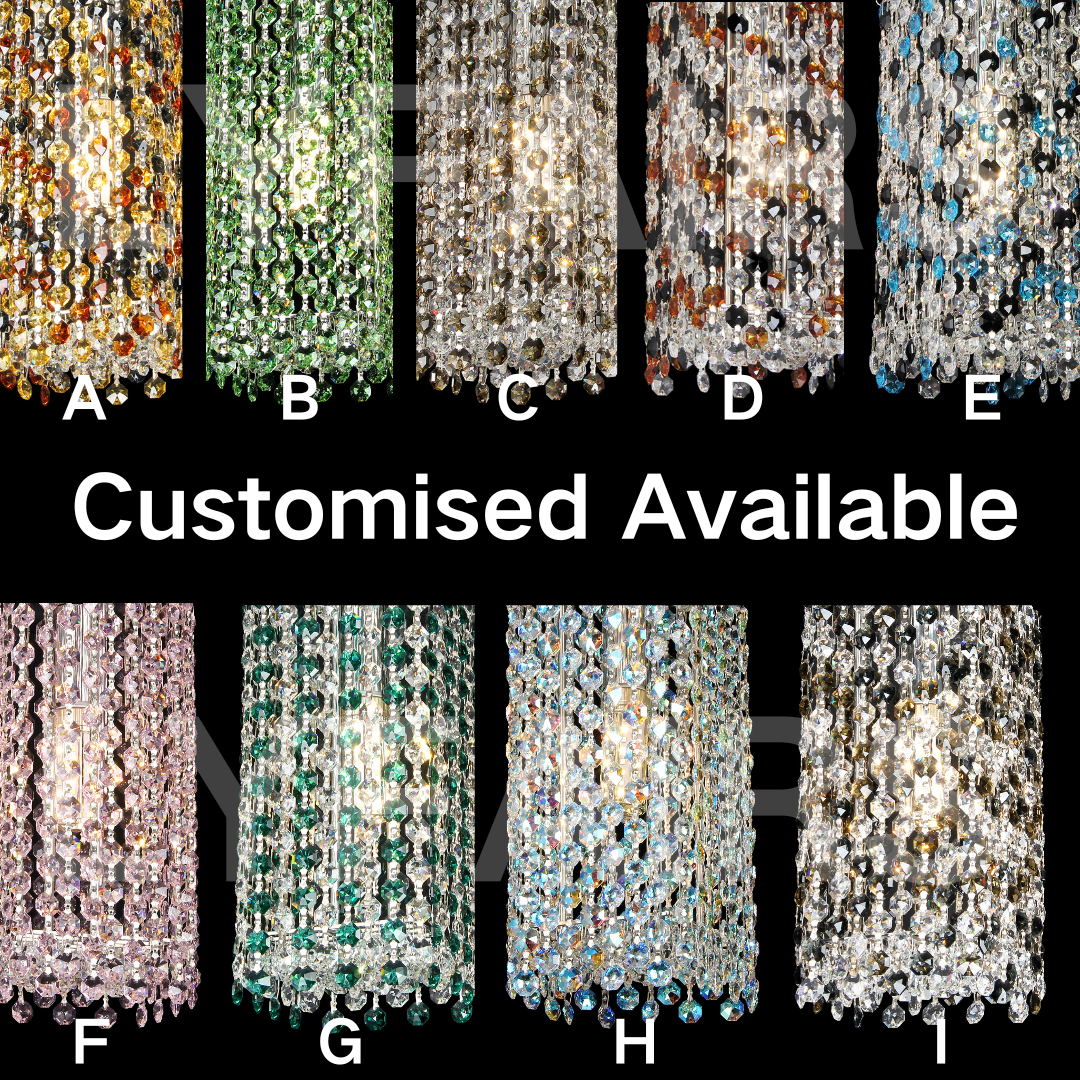 Luxury Circle Colorful Crystal Chandelier