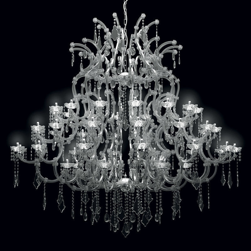 75-InchWide Chrome Maria Chandelier